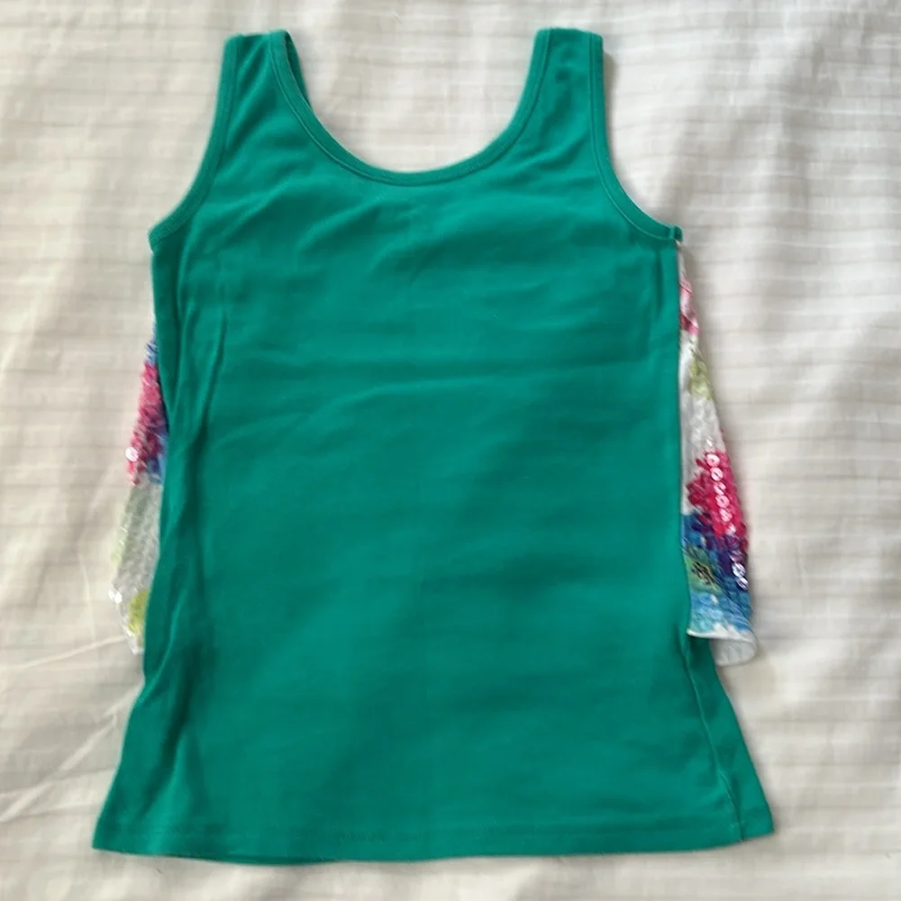Justice Sequin LOVE Tank Top
